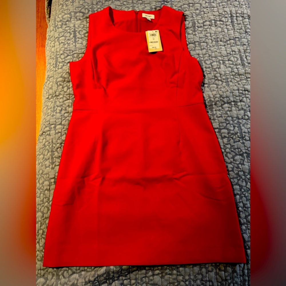 Women's Double-Weave Red Sheath Dress *NWT*